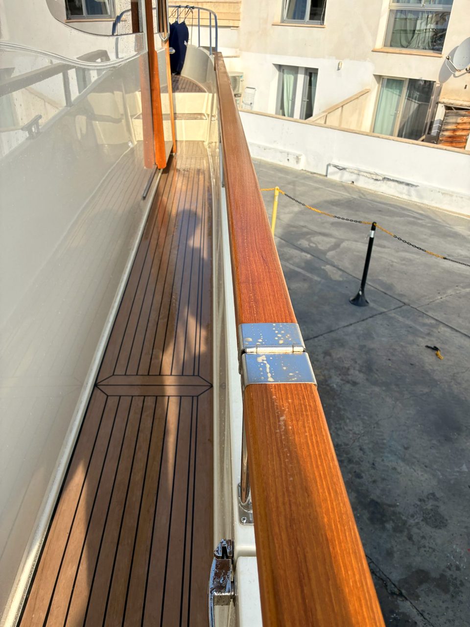 Sanded and varnished to a deep shine