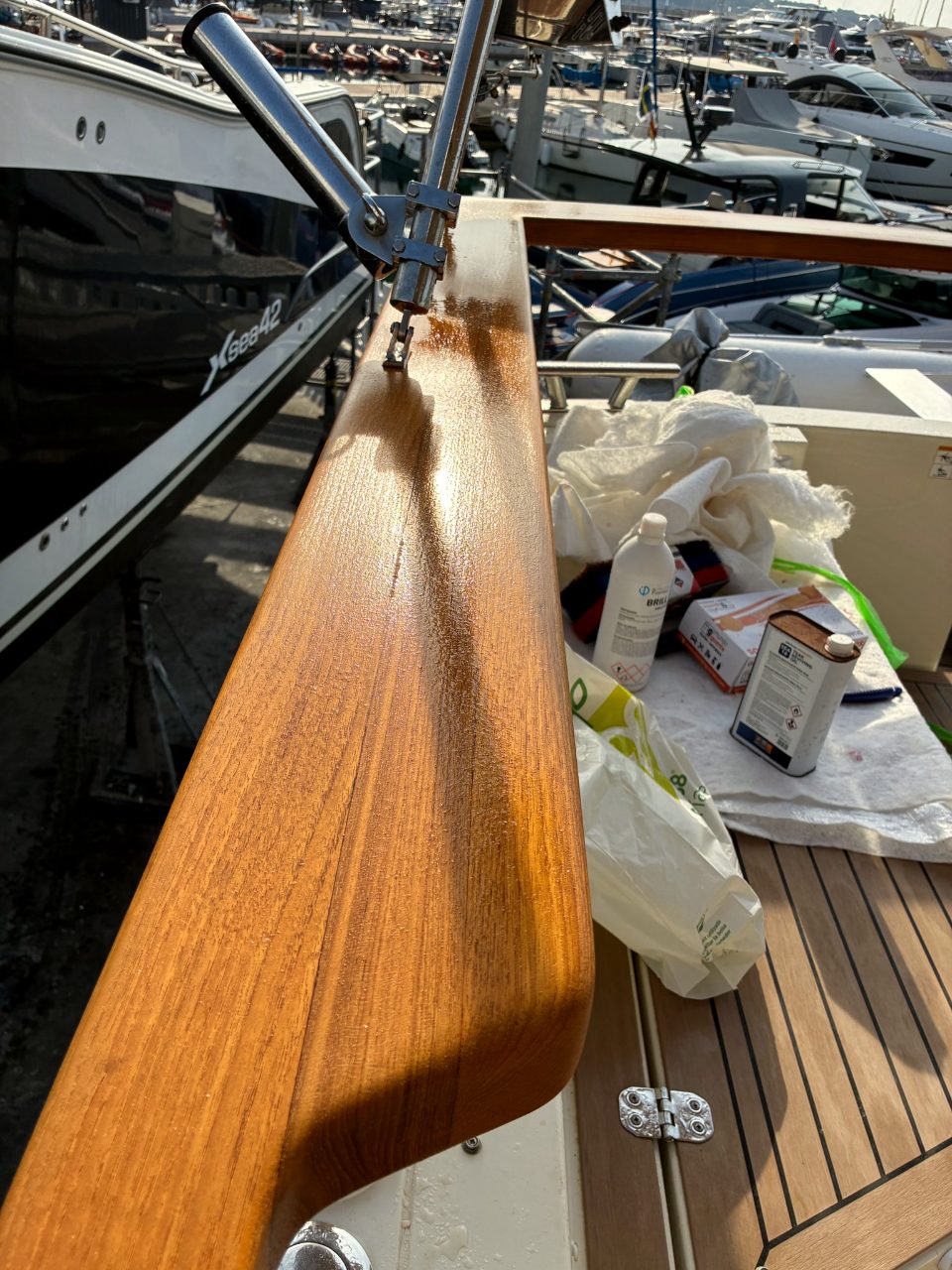 Brought back to life, gleaming in the sun