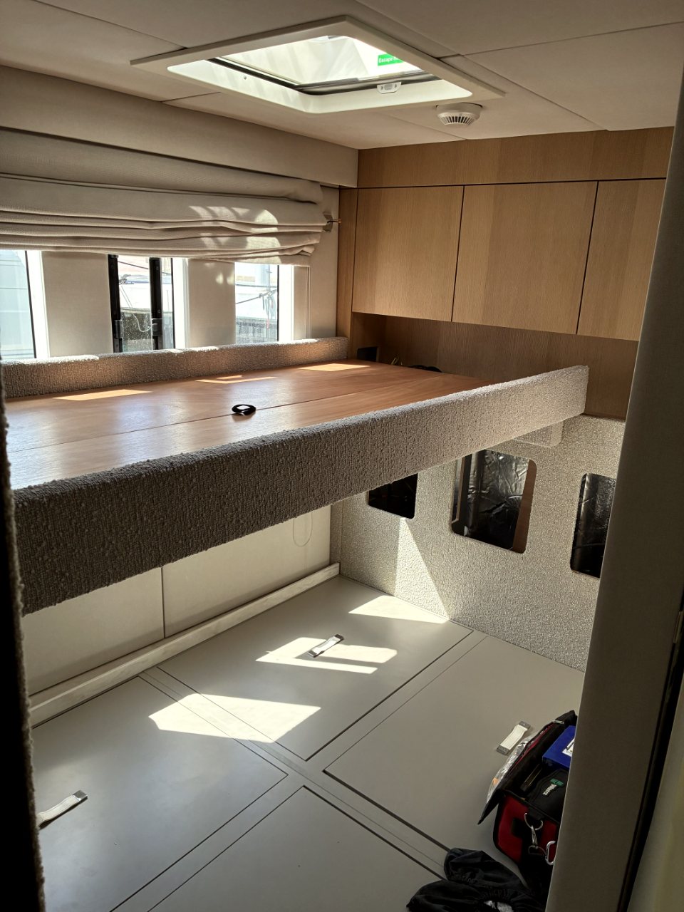 The finished berth, ready to sleep in